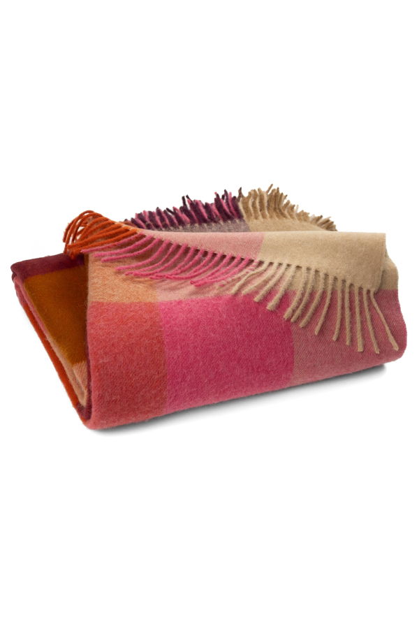 Prince of Scots Southampton Home Merino Wool Throw - Block Bold