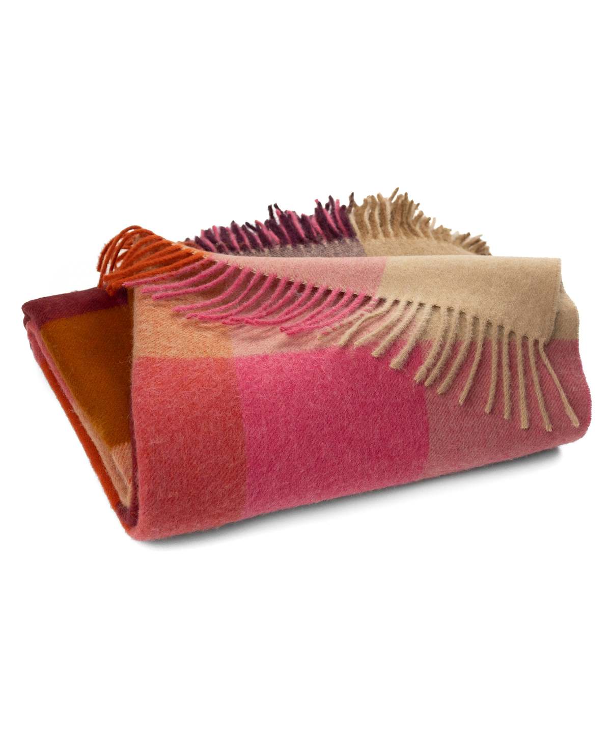 Prince of Scots Southampton Home Merino Wool Throw - Block Bold - Image 1 of 9