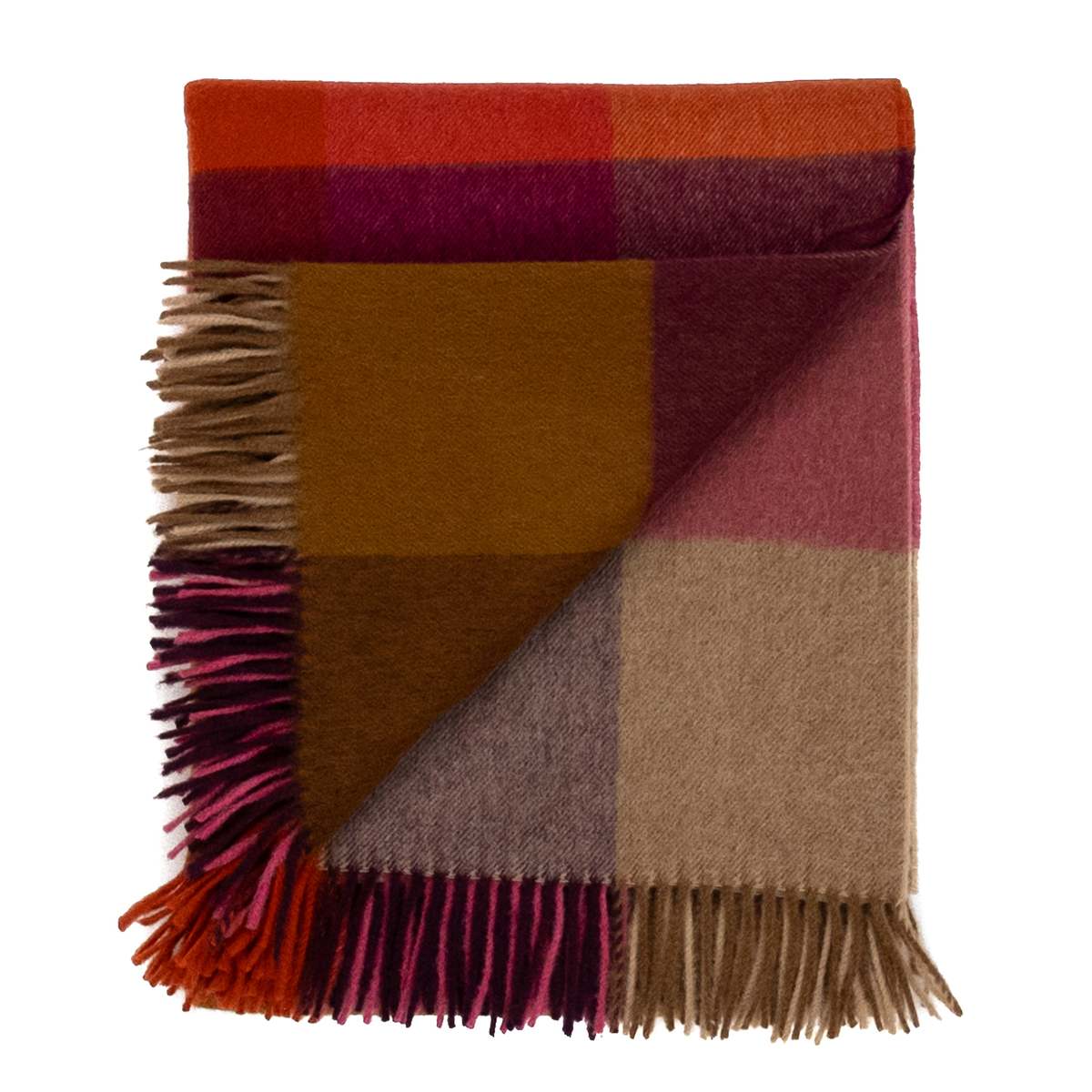 Prince of Scots Southampton Home Merino Wool Throw - Block Bold - Image 3 of 9