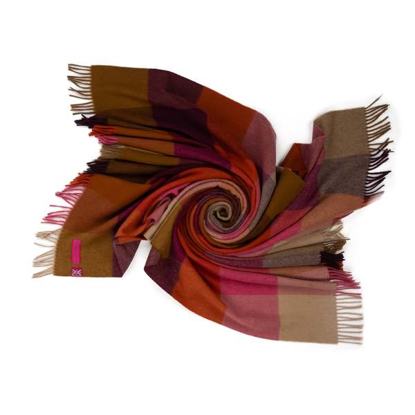 Prince of Scots Southampton Home Merino Wool Throw - Block Bold