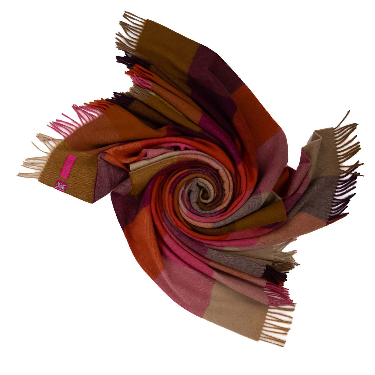 Prince of Scots Southampton Home Merino Wool Throw - Block Bold - Image 7 of 9