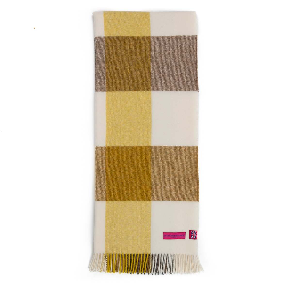 Prince of Scots Southampton Home Merino Wool Throw - Gold - Image 3 of 8