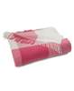 Prince of Scots Southampton Home Merino Wool Block Pink Throw - Thumbnail 1