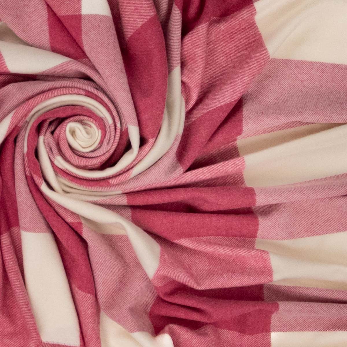 Prince of Scots Southampton Home Merino Wool Block Pink Throw - Image 8 of 8