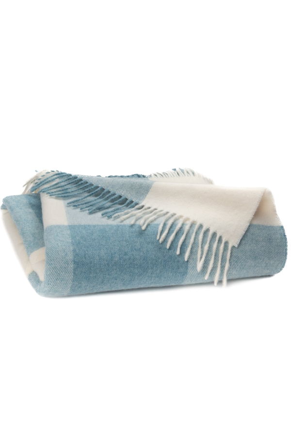 Prince of Scots Southampton Home Merino Wool Block Sky Throw