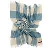 Prince of Scots Southampton Home Merino Wool Block Sky Throw - Thumbnail 3