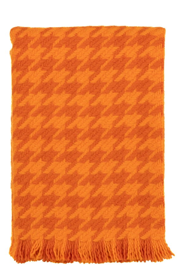 Prince of Scots Southampton Home Naturally Weighted Wool Houndstooth Throw