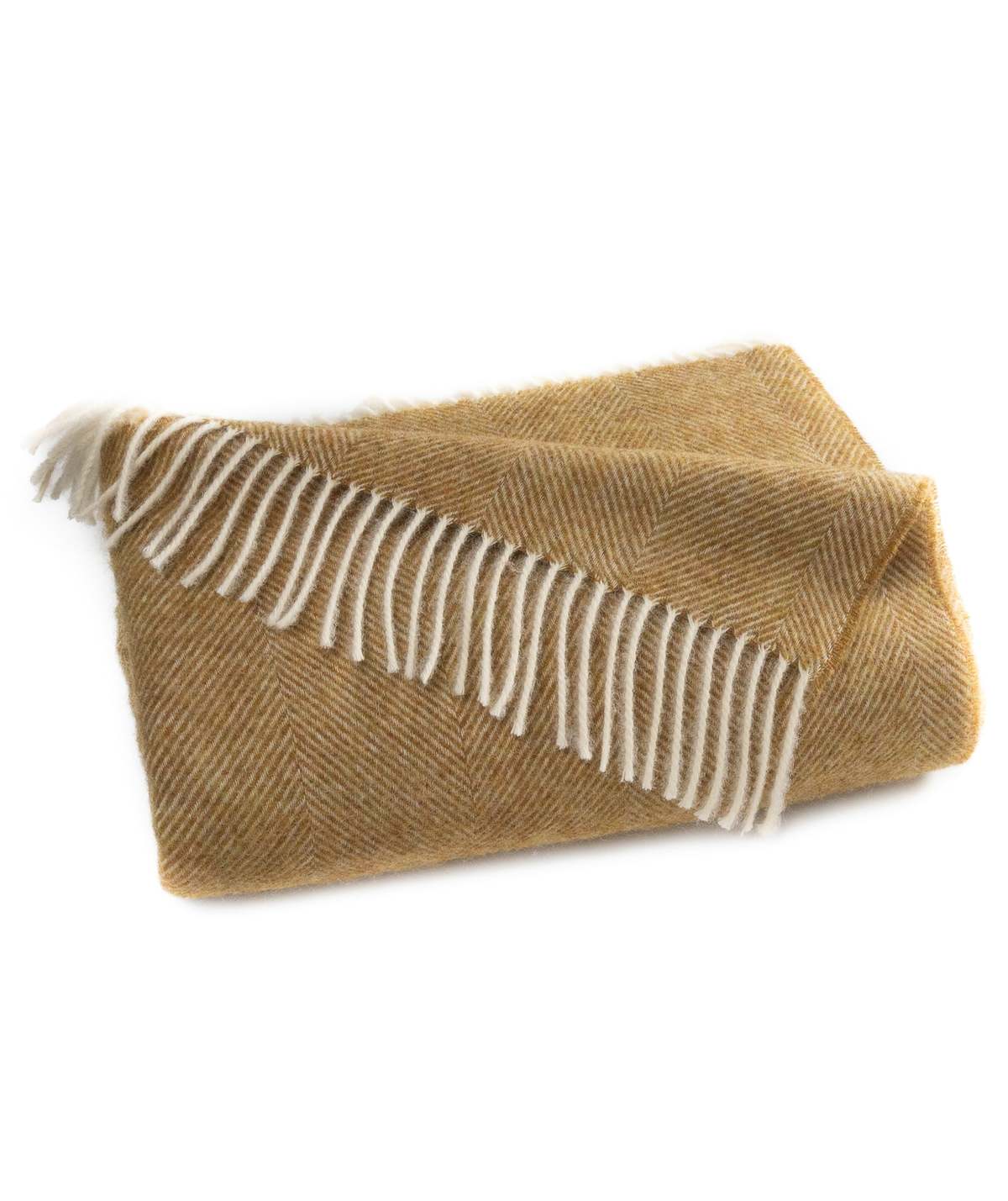 Prince of Scots Southampton Home Shetland Lambswool Herringbone Throw - Image 1 of 5