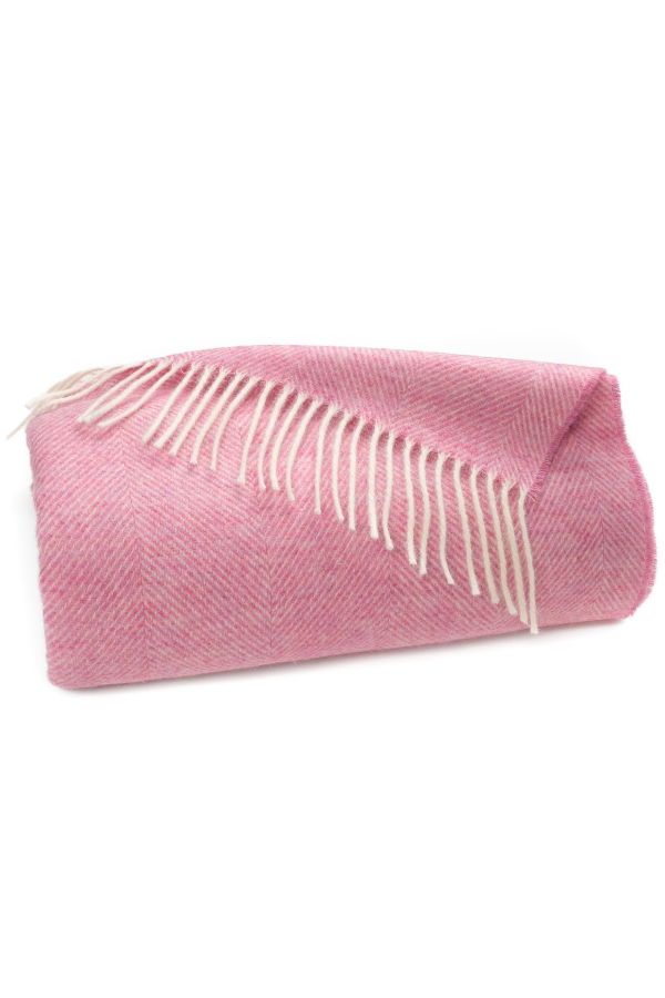 Prince of Scots Southampton Home Shetland Lambswool Herringbone Throw Blanket