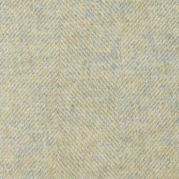 Prince of Scots Southampton Home Shetland Lambswool Herringbone Throw Blanket - Meadow