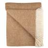Prince of Scots Southampton Home Shetland Lambswool Herringbone Throw Blanket - Rust - Thumbnail 3
