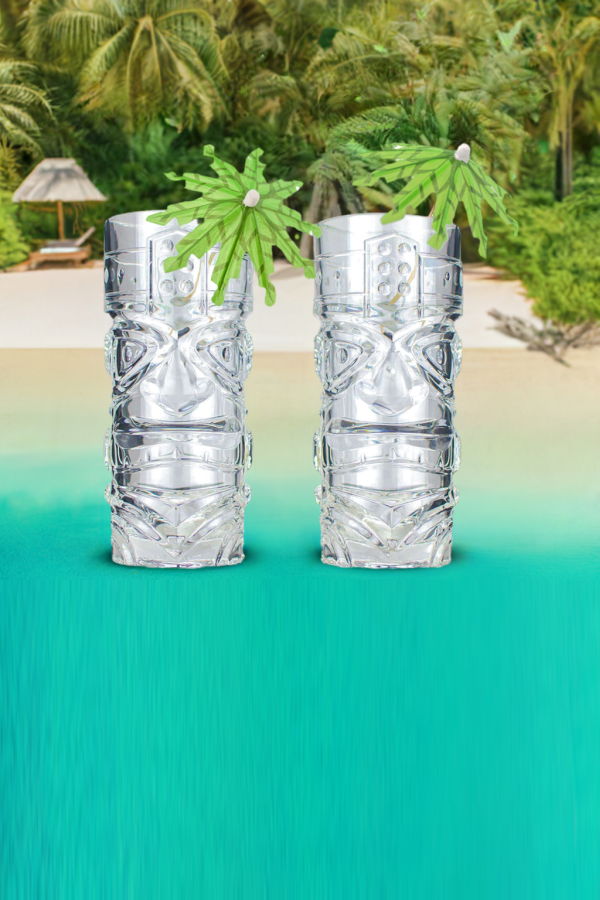 Prince of Scots The Original Tiki Glass Party in a Box Glass Set