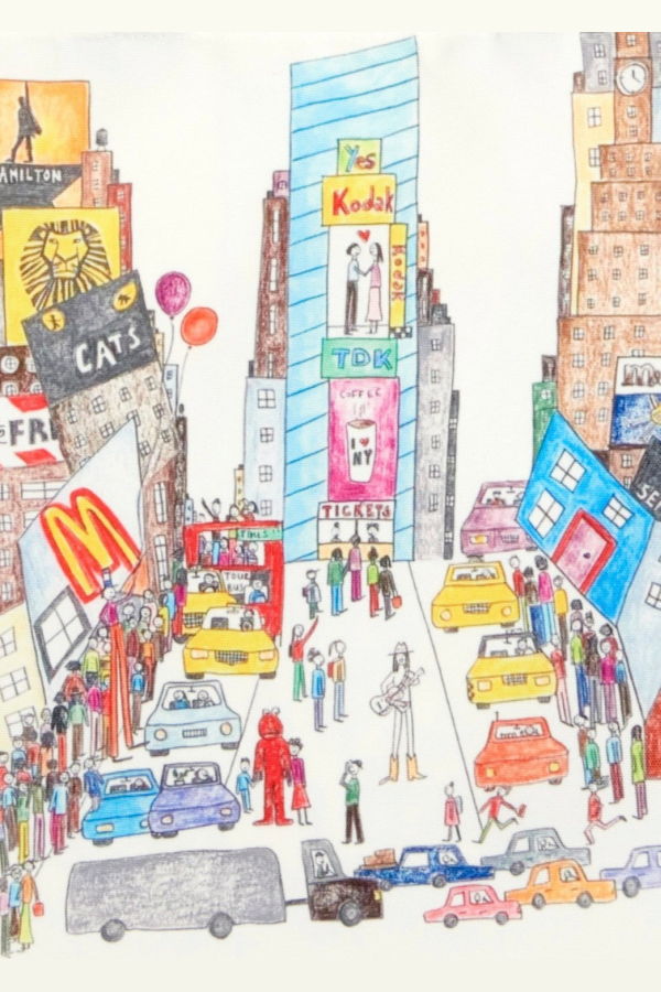 Natchie Times Square Tote Bag