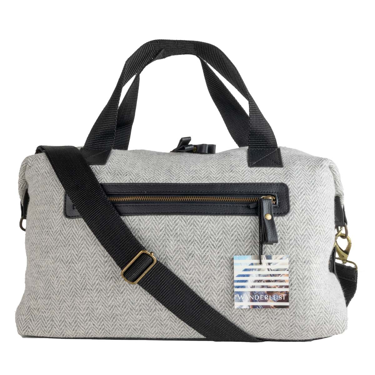 Prince of Scots Wanderlust Highland Tweeds Weekender Bag - Silver - Image 2 of 5