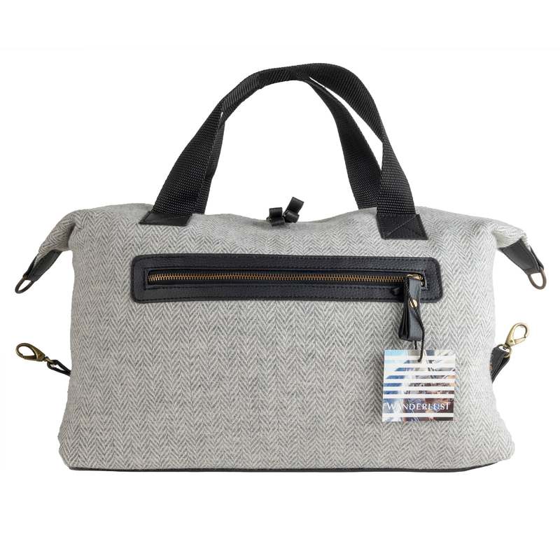 Prince of Scots Wanderlust Highland Tweeds Weekender Bag - Silver