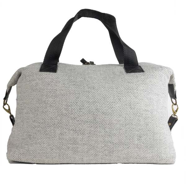 Prince of Scots Wanderlust Highland Tweeds Weekender Bag - Silver