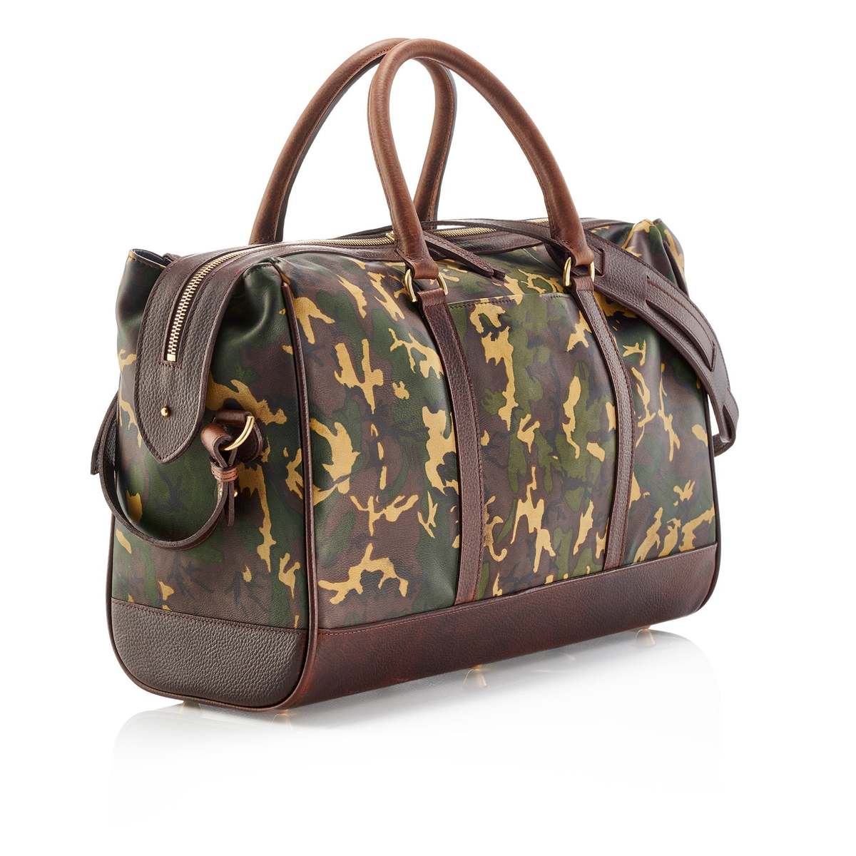 Prince of Scots Wanderlust Leather Weekender Bag - Tan Camo - Image 2 of 5