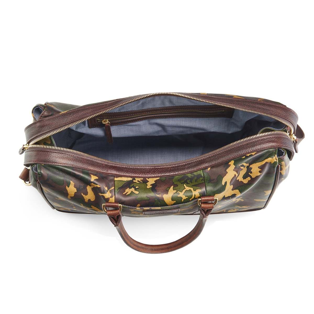 Prince of Scots Wanderlust Leather Weekender Bag - Tan Camo - Image 4 of 5
