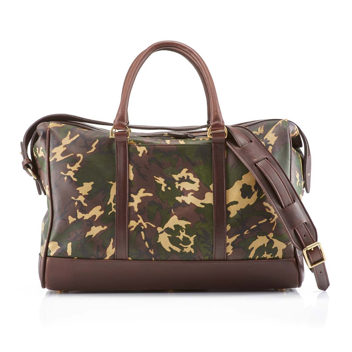 Prince of Scots Wanderlust Leather Weekender Bag - Tan Camo - Image 5 of 5