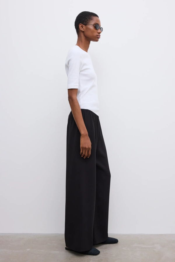 House of Dagmar Fluid Crepe Trousers