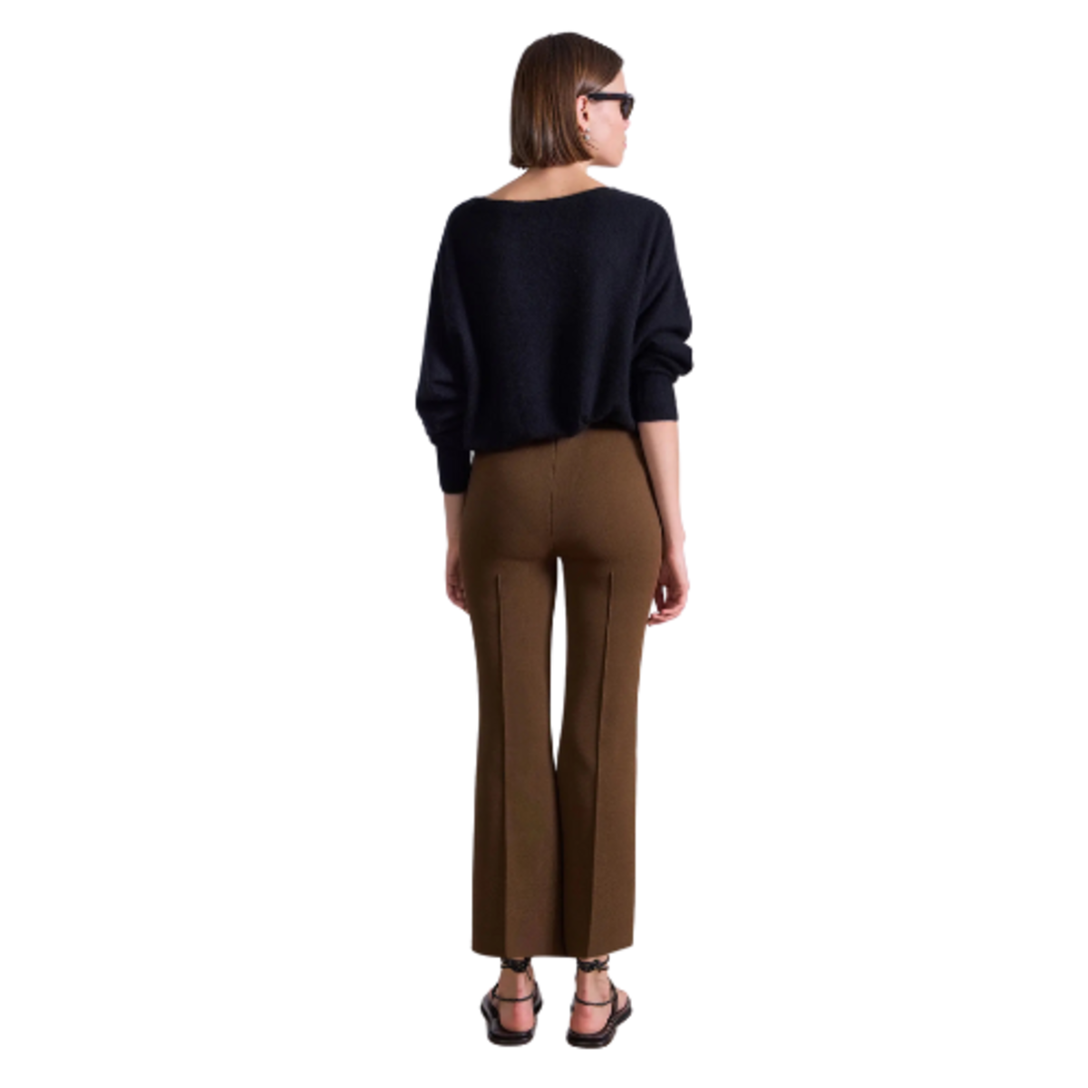 Apiece Apart Rene Pull On Pant - Black/Deep Espresso/Desert Palm - Image 8 of 14