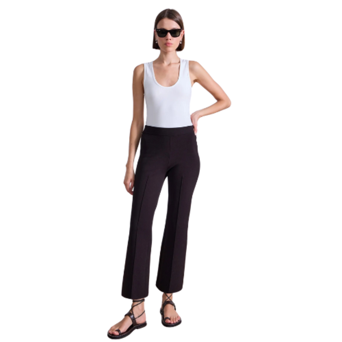 Apiece Apart Rene Pull On Pant - Black/Deep Espresso/Desert Palm - Image 12 of 14