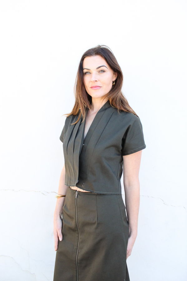 Story Cocktail Top - Forest Twill