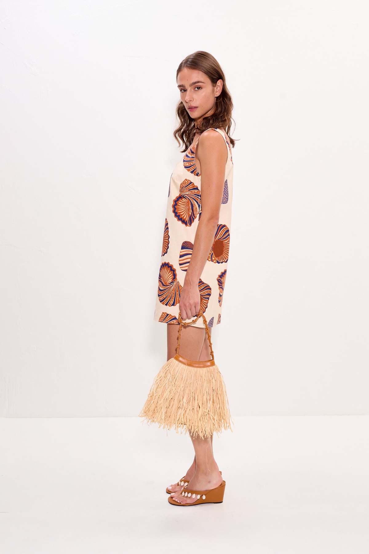 Simon Miller Sahara Linen Mini Dress - Natural Shell - Image 4 of 6