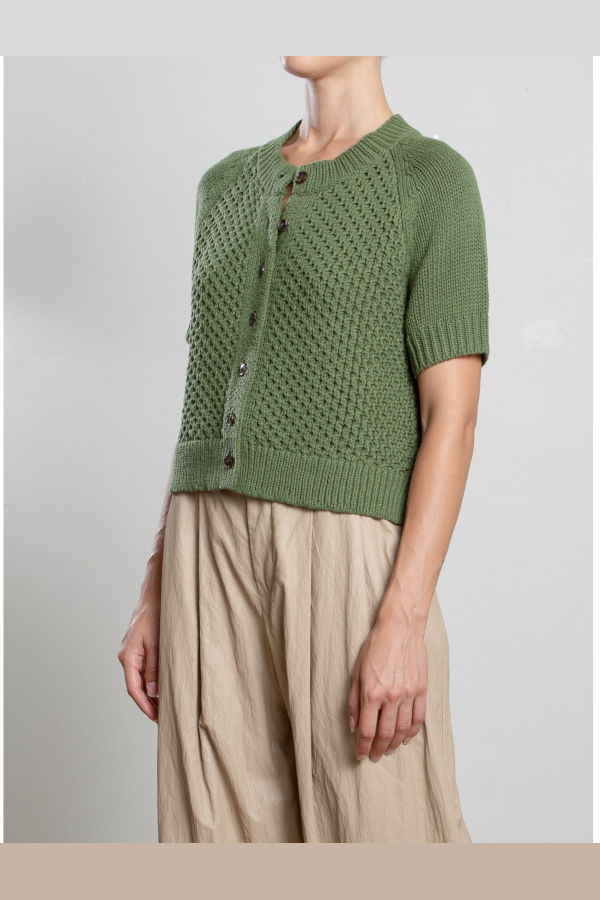 Pharaoh Alba Cardigan - Basil