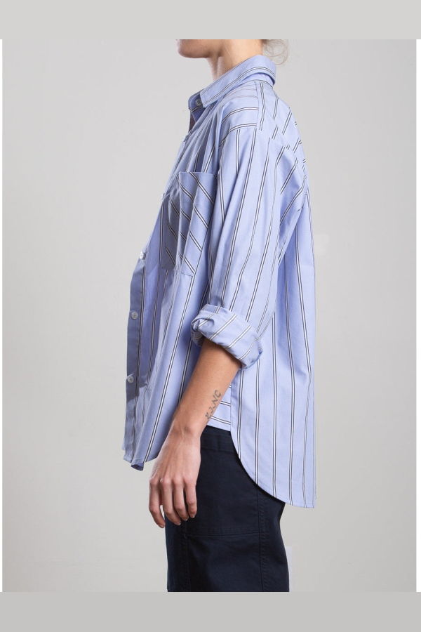 Pharaoh Jessie in Japanese Stripe Shirt - Periwinkle