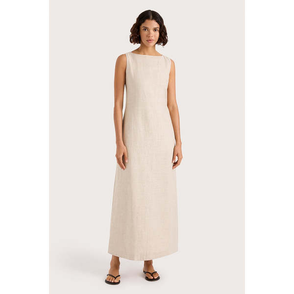 Faithfull The Brand Taylor Midi Dress - Natural