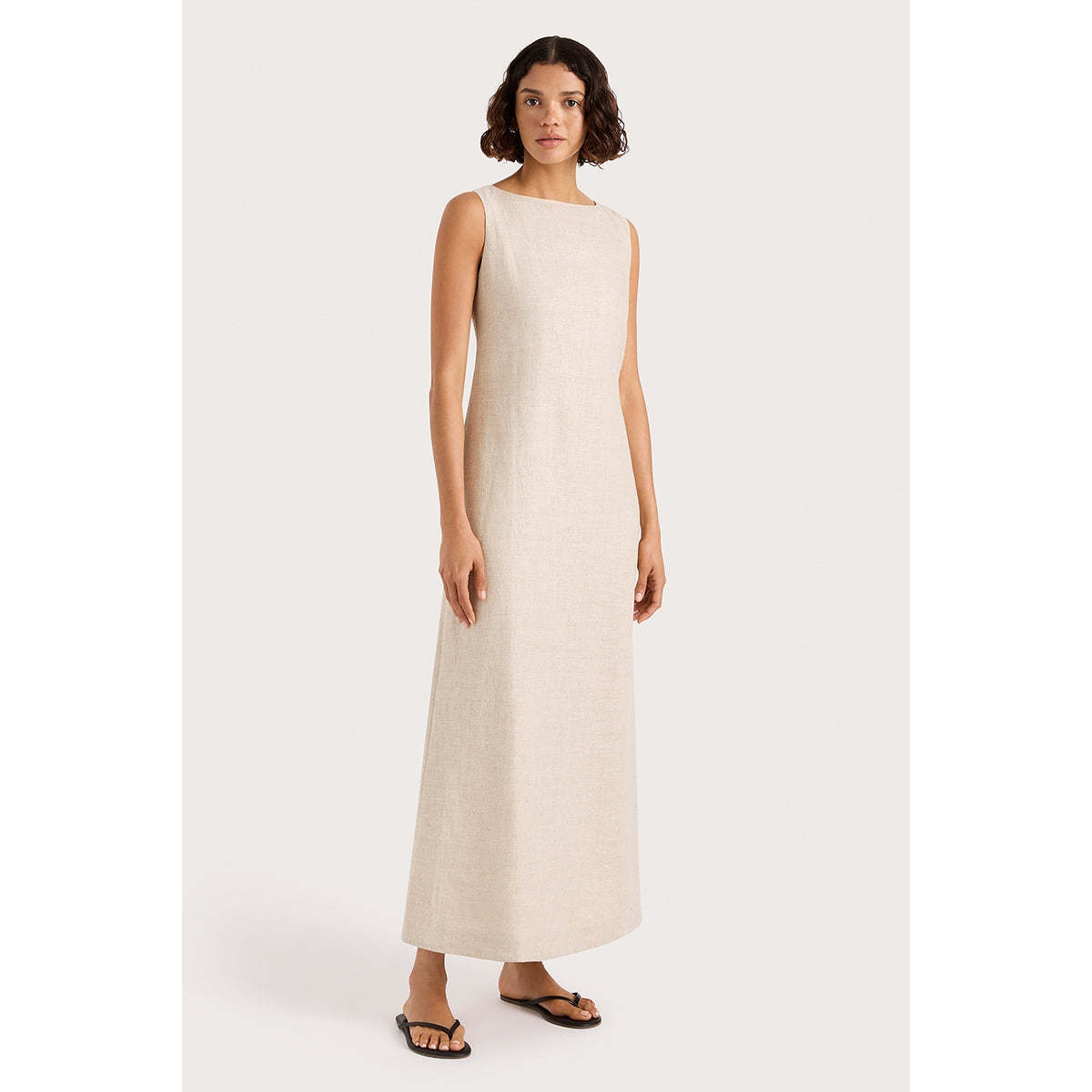 Faithfull The Brand Taylor Midi Dress - Natural - Image 2 of 4