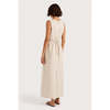 Faithfull The Brand Taylor Midi Dress - Natural - Thumbnail 3