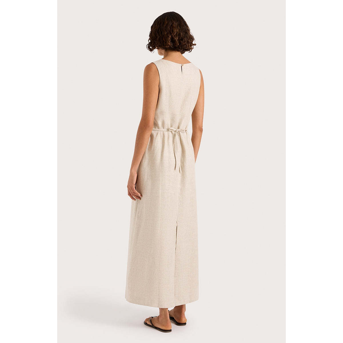 Faithfull The Brand Taylor Midi Dress - Natural - Image 3 of 4