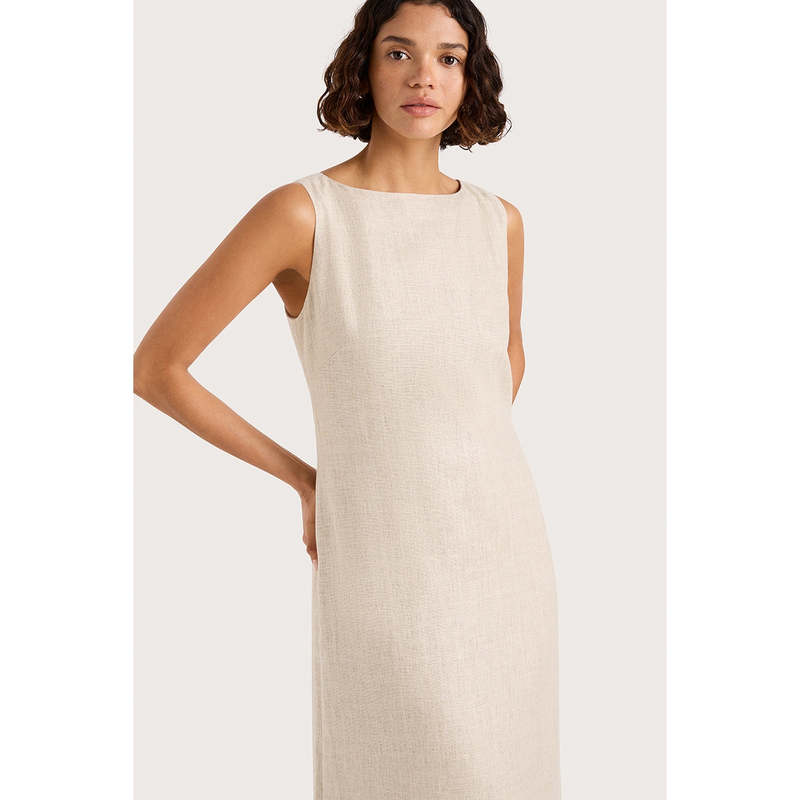 Faithfull The Brand Taylor Midi Dress - Natural
