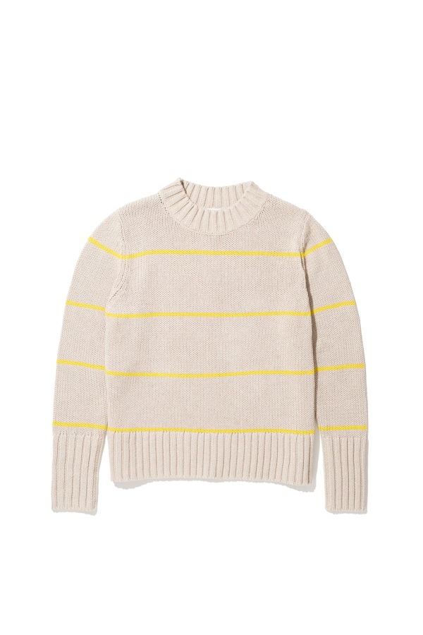 Kule The Tatum Sweater - Khaki/Yellow Ministripe