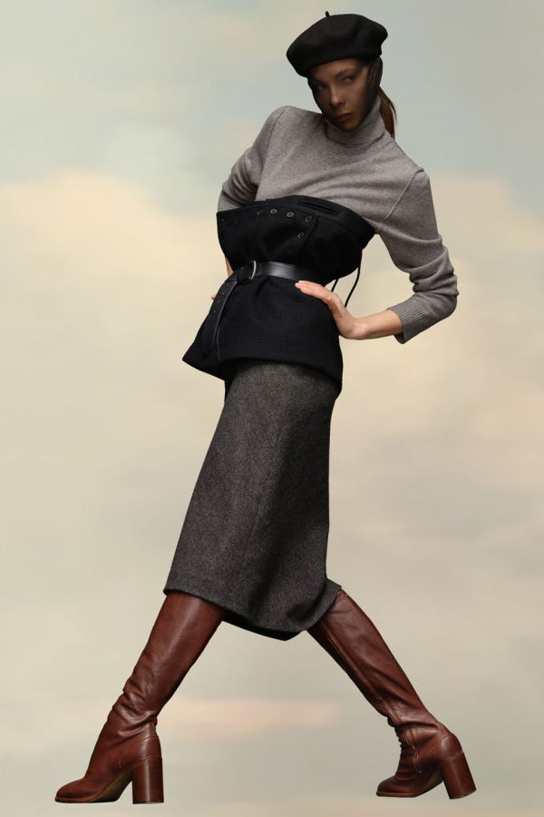 Maison Margiela Black Wool Bodice - Black