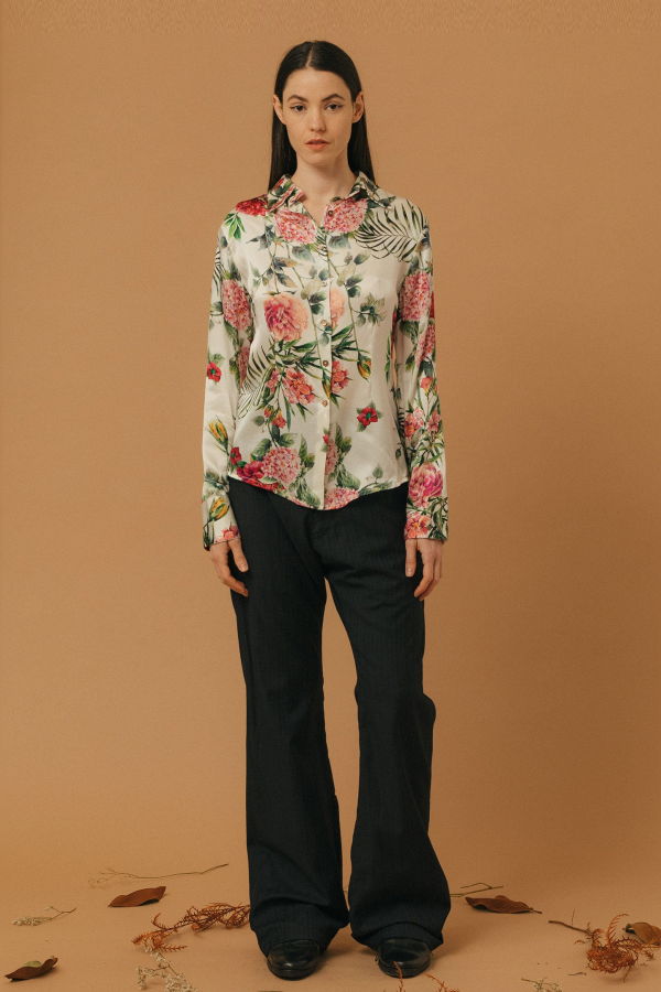 Geoffrey B. Small Classic Fitted Shirt - H.W. Floral Print