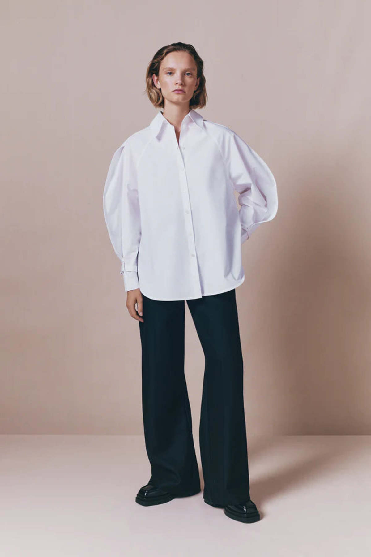 Destree Laura Poplin Shirt - White - Image 1 of 3