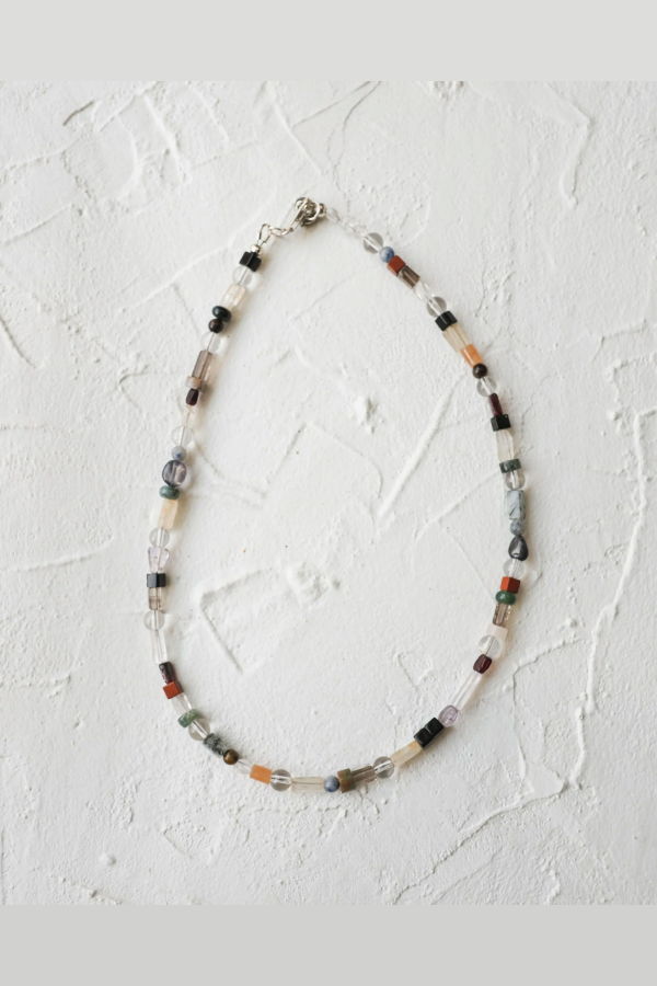 Sea + Pattern Red Palette Necklace
