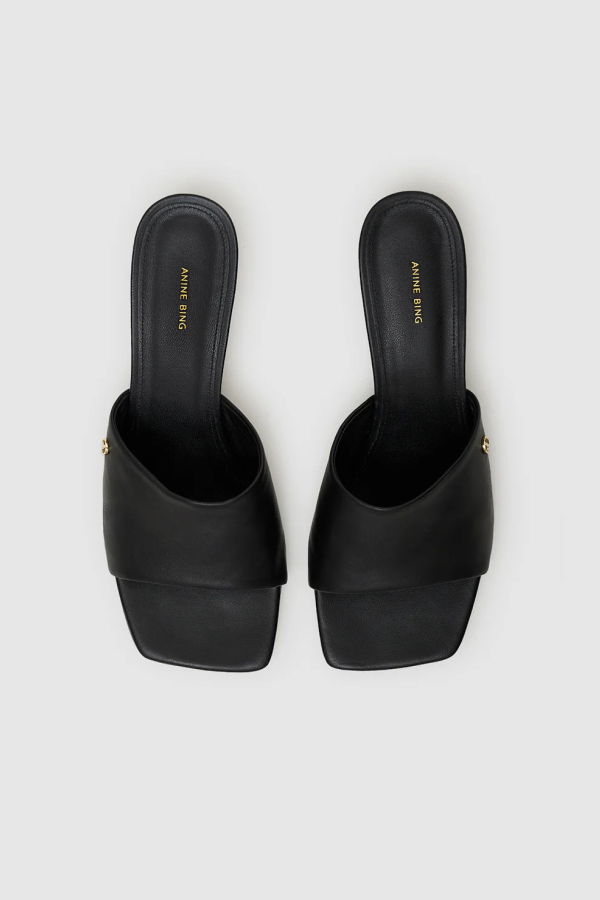 Anine Bing Jayden Mule Sandals - Black