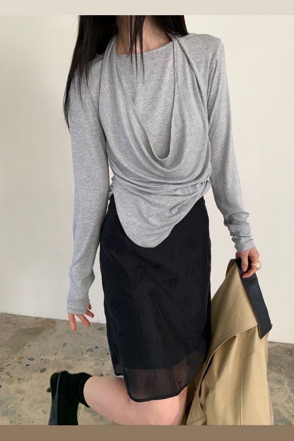 The NKC Store Nelli Top - Grey