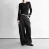 The NKC Store Selene Studded Pants - Black Denim - Thumbnail 1
