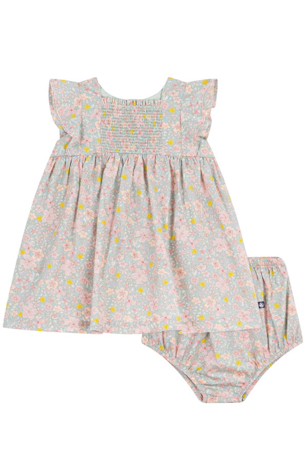 KIDS Petit Bateau Baby Dress With Bloomers Dress
