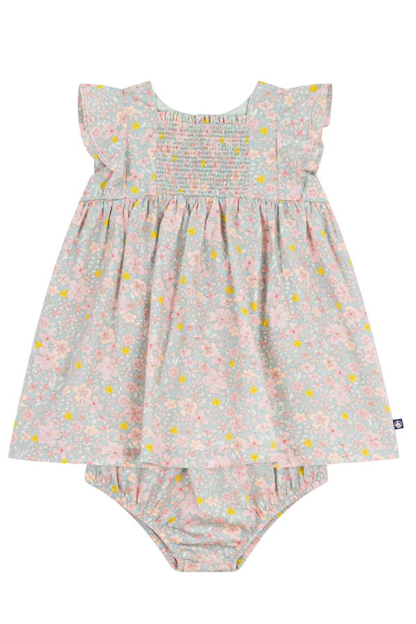 KIDS Petit Bateau Baby Dress With Bloomers Dress