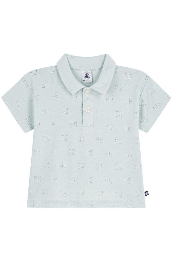 KIDS Petit Bateau Baby Polo T-shirt - Blue