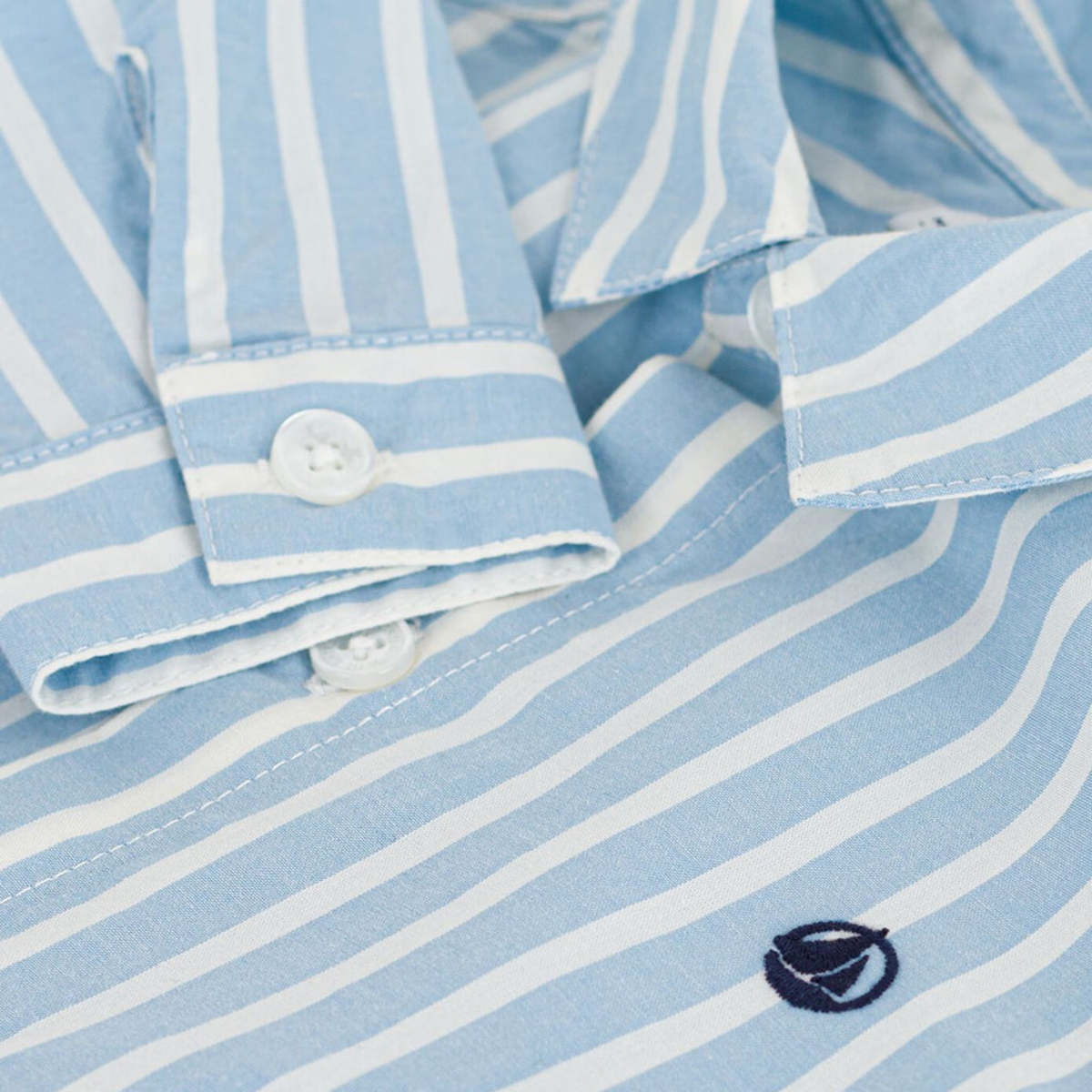 KIDS Petit Bateau Flo Shirt - Blue - Image 3 of 6