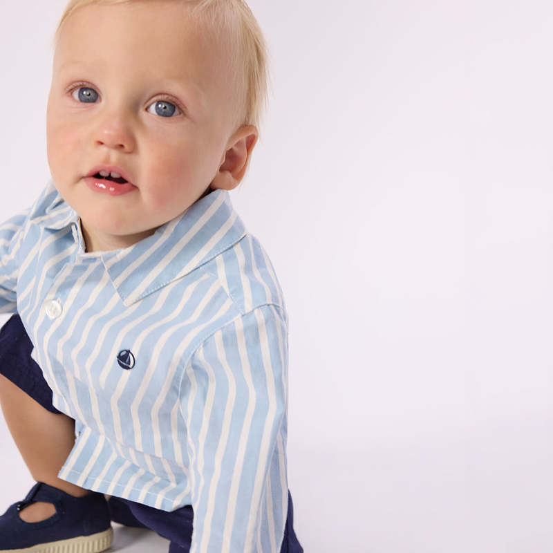 KIDS Petit Bateau Flo Shirt - Blue