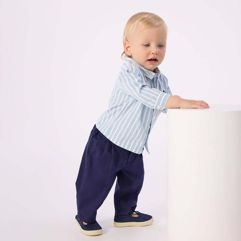 KIDS Petit Bateau Flo Shirt - Blue