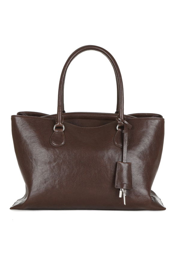 OSOI Shell Brot Large Handbag - Polish Wood